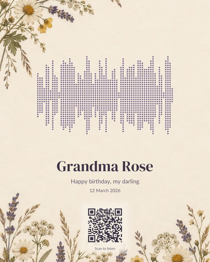 A print in the Wildflowers style